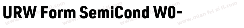 URW Form SemiCond W0字体转换